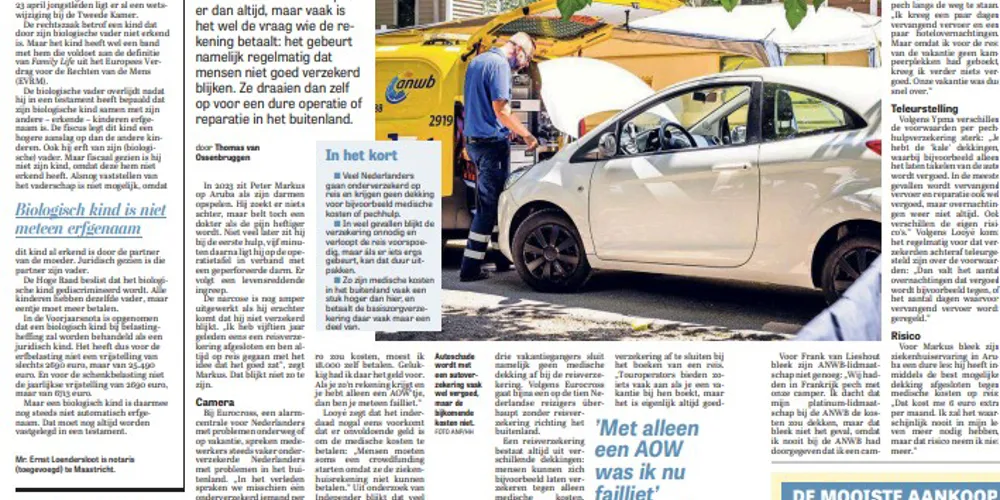 Onderverzekerd op reis: risico op hoge rekening